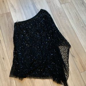 Adrianna Papell one shoulder sequin Dress
